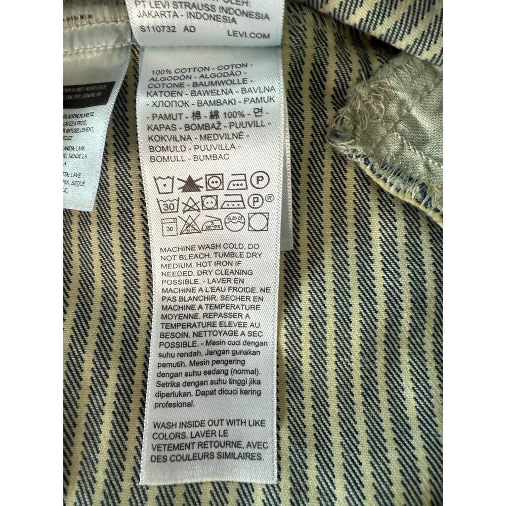 Levi's Workwear Men Relaxed Fit Sunrise Trucker Jeans Jacket  Size XL - Picture 15 of 16